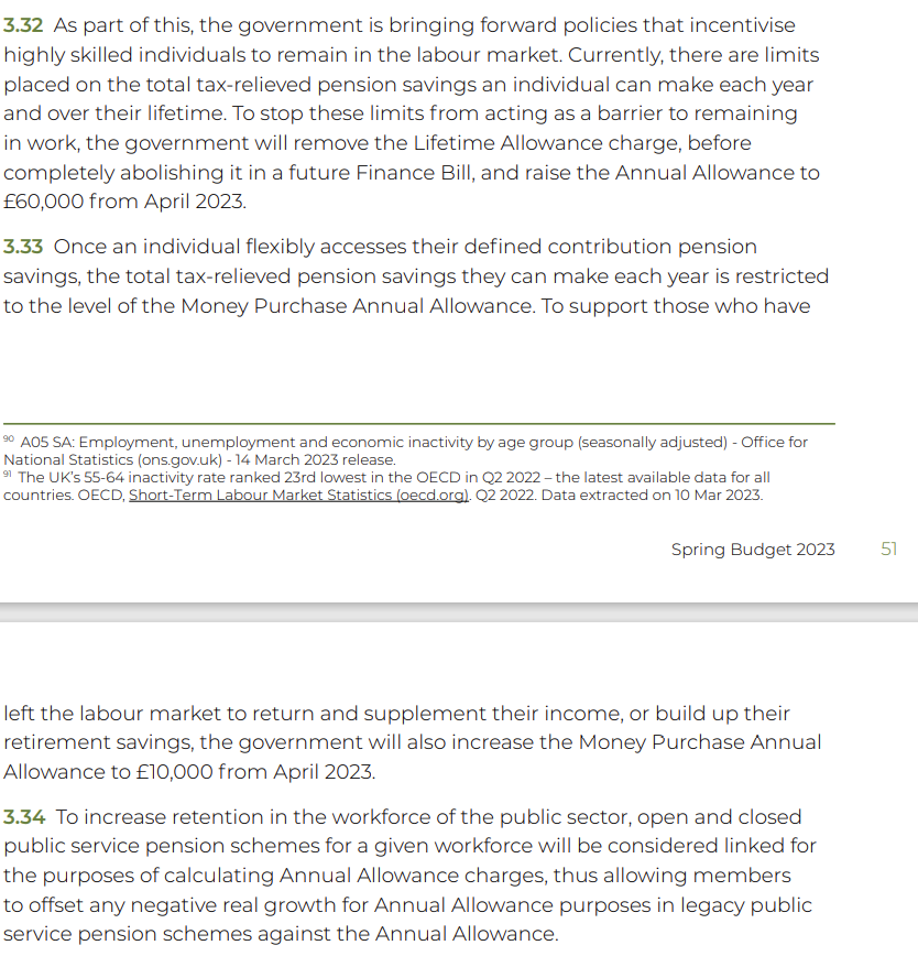 RobCochran1874's tweet photo. Confirmation that Money Purchase Annual Allowance to rise from £4k to £10k from April 2023

Has the potential to help many more people than changes to Annual Allowance and Lifetime Allowance that only help the very wealthy and those in DB schemes 
@ScottishWidows 
#BudgetDay2023 https://t.co/O8ddv4nW9y