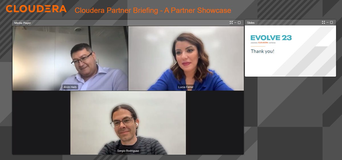 pue_data's tweet image. We are live at 📢 @cloudera Global Partner Briefing

&quot;All these years have been challenging, but any single #Data challenge we faced, we could solve it with #ClouderaPlatform&quot;, @SergioNotch, CTO | PUE

&quot;We have a 95% success ratio in our #DataProjects&quot;, @luciaferrers, CRO | PUE