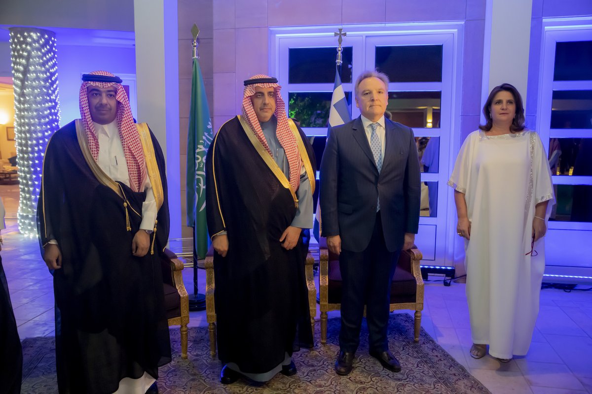 arabnews's tweet image. The ambassador of #Greece to #SaudiArabia @AlexisKonstant3, has highlighted the importance of enduring relations between the nations at the European country&apos;s national day celebration @GreeceinKSA arab.news/ydgv2