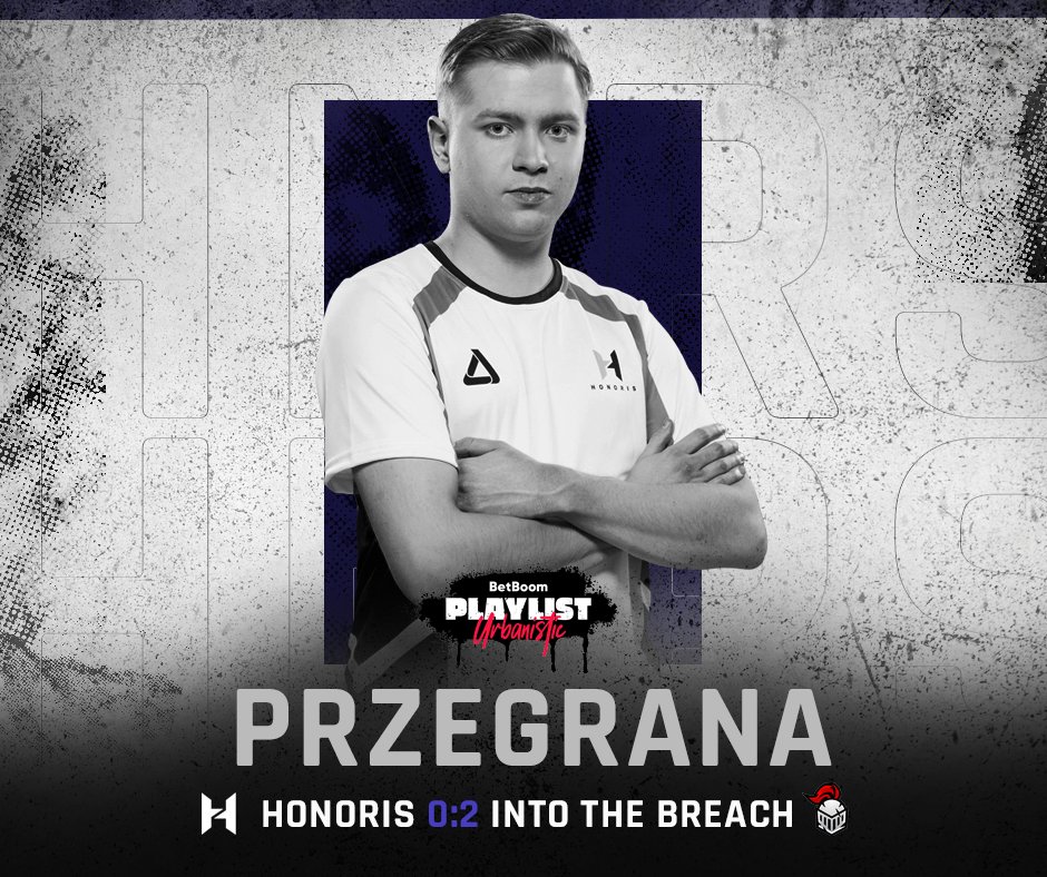 honorisgg's tweet photo. Trzecia porażka wpada niestety dzisiaj na nasze konto w BetBoom Playlist Urbanistic 2023.
GGWP @ITBesports #HNRS https://t.co/j4o9AsdRyv