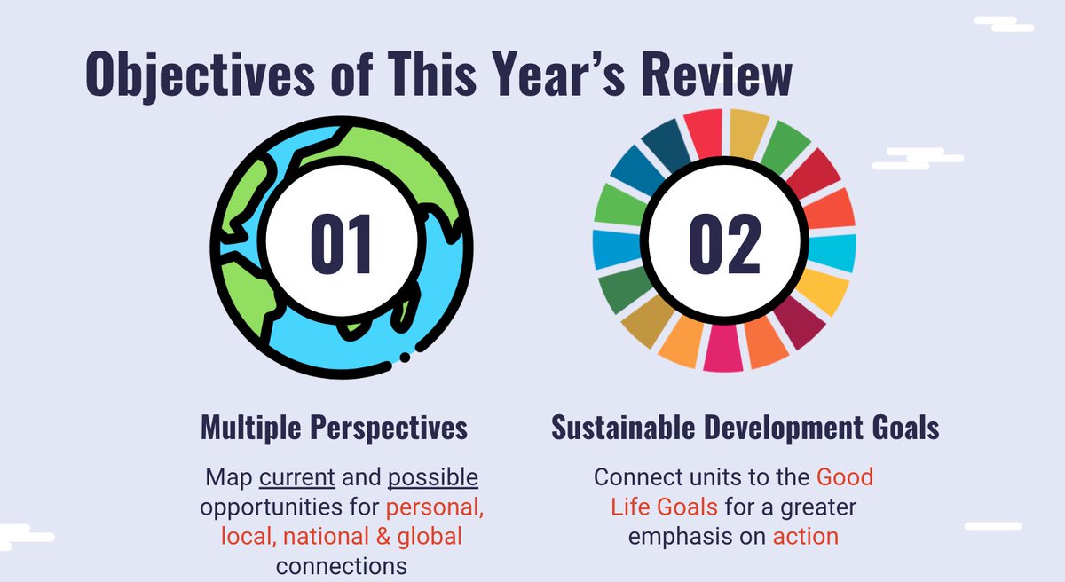 HughesTokyo's tweet photo. This year's @ibpyp POI Review @SAISSingapore focuses on cultural responsiveness and international mindedness. Mapping units to the Good Life Goals so students can participate & take action for the SDGs Thanks to @ICGlobalCitizen @inspirecitizen2 @scottj_onwheels for inspiration https://t.co/g7dv0GcjjL
