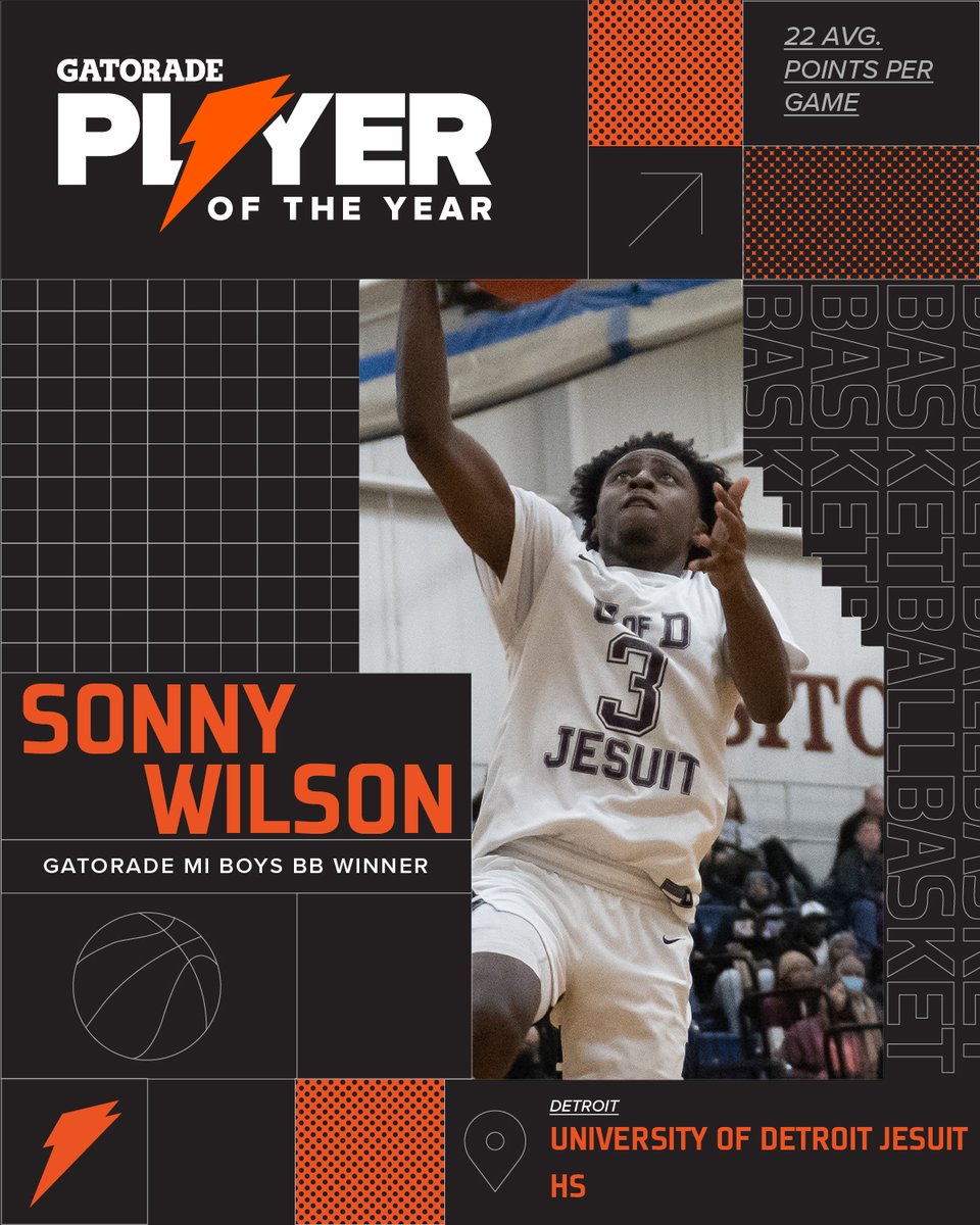 Congratulations to <a href="/Sonny_wilson3/">Jamarion “Sonny” Wilson</a> for being named the 2022-23 <a href="/Gatorade/">Gatorade</a> Michigan Boys Basketball Player Of The Year! What a tremendous honor and testament to all the hard work! #GatoradePOY #GoCubs