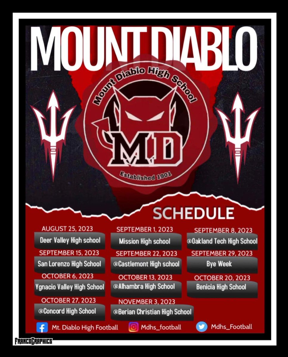 mdhs_football's tweet photo. 2023 SCHEDULE IS OUT #MD #RedDevilFootball #BuildTheRightWay #TrustTheProcess https://t.co/EIBEfFITlB