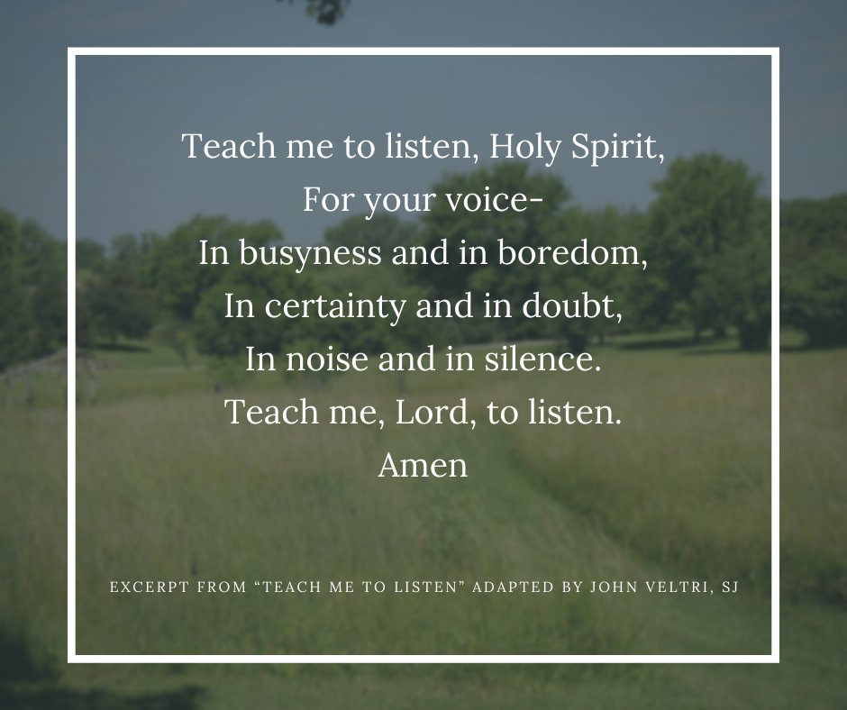BellarmineJRH's tweet photo. Are you listening? Join us on retreat https://t.co/0rgx5S1sRx
-
#AMDG #jesuits #jesuitretreat #holyspirit #listen #silence #listentogod https://t.co/7xj3CUwUPU