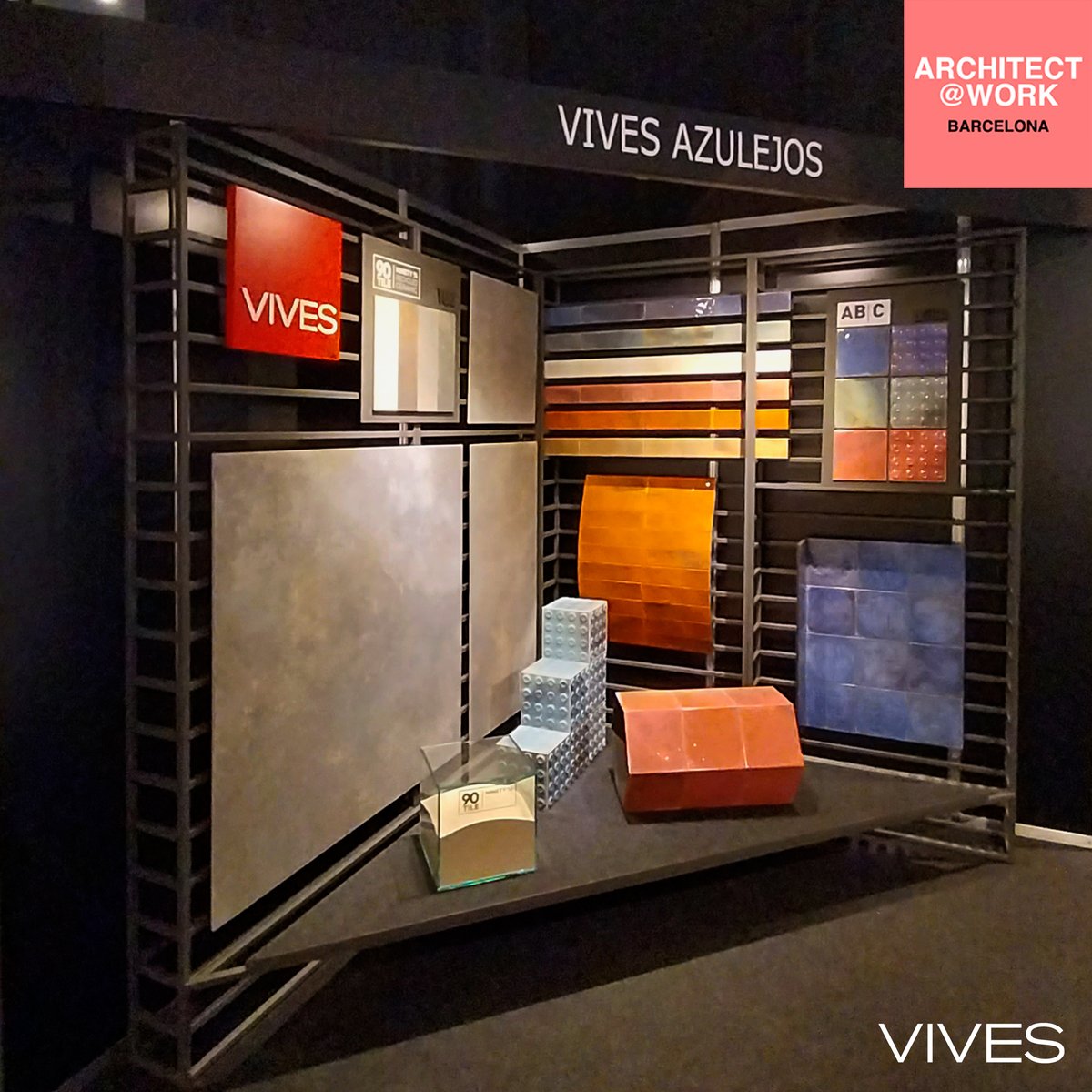 VIVESCeramica's tweet photo. We start at Architect at Work in Barcelona, a space dedicated to architecture and interior design, presenting two of our latest novelties. You can come and visit us today and tomorrow, Thursday and we will be waiting for you at stand 134! #vives #architectatwork https://t.co/jeQd0UqYAe
