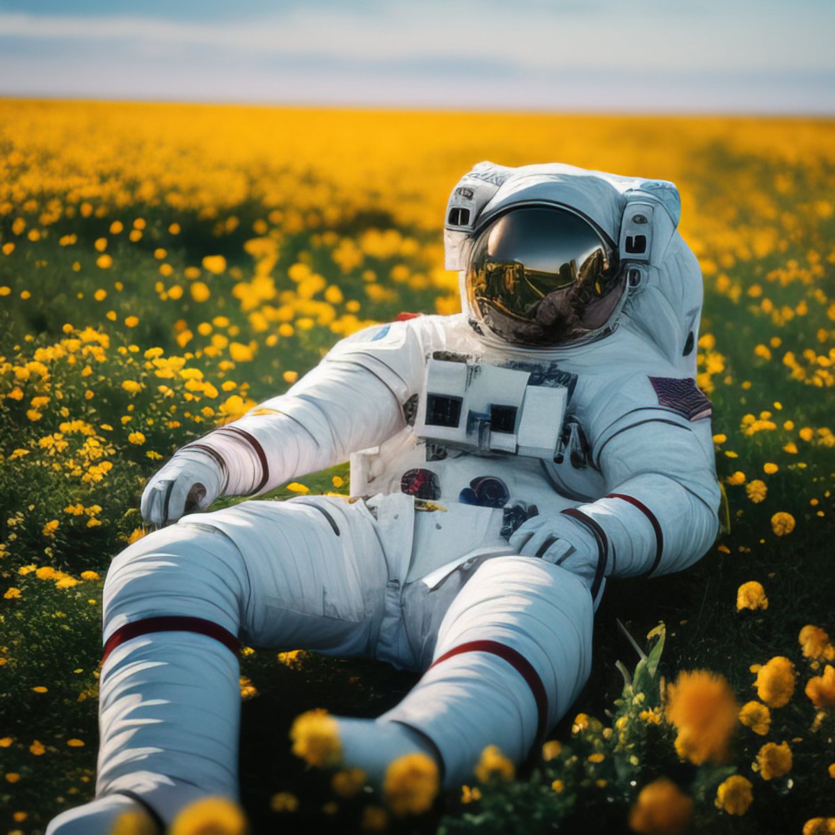 hackedHackedbad's tweet photo. Amidst golden blooms, a cosmic voyager rests. Like flourishing petals, AI tools expand our horizons, awakening beauty in our evolving existence.
#dreamstudioai #stablediffusion #stabilityai #ai #aiart #flowers #astronau https://t.co/KO47GDNaKE