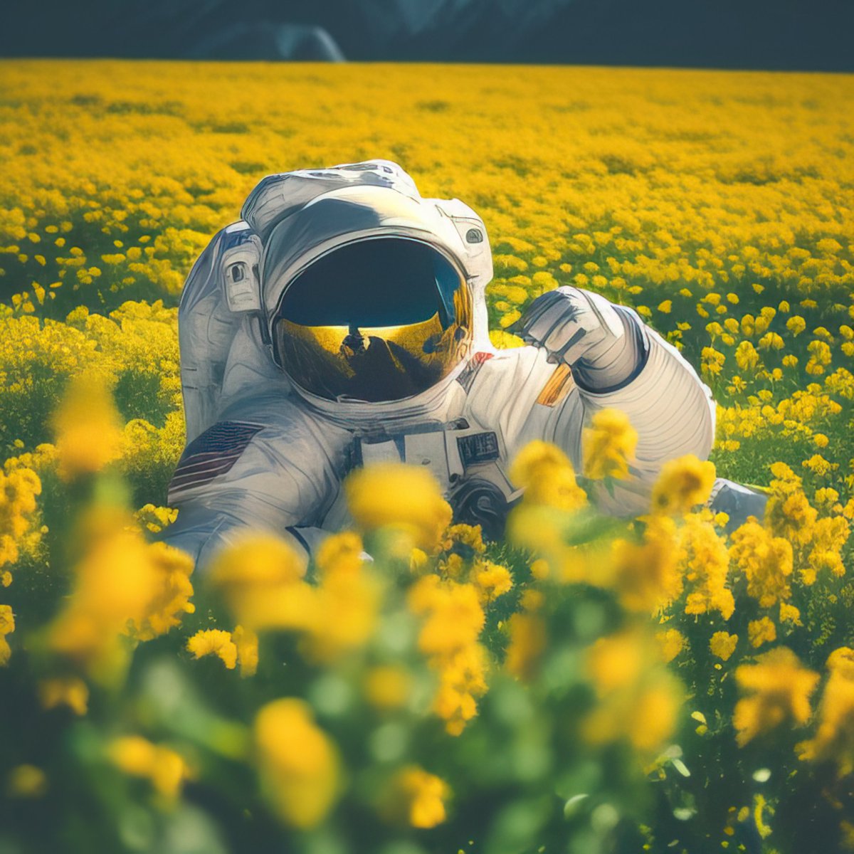 hackedHackedbad's tweet photo. Amidst golden blooms, a cosmic voyager rests. Like flourishing petals, AI tools expand our horizons, awakening beauty in our evolving existence.
#dreamstudioai #stablediffusion #stabilityai #ai #aiart #flowers #astronau https://t.co/KO47GDNaKE