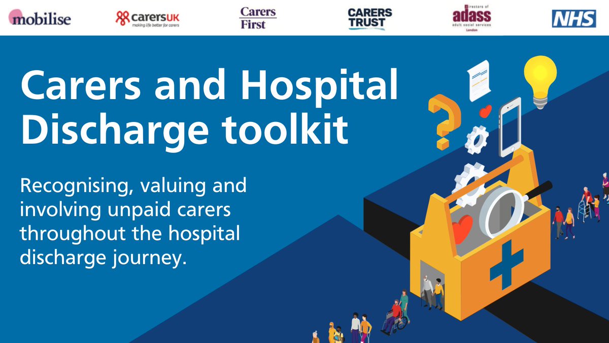 NHS London (<a href="/NHSEnglandLDN/">NHS London</a>), in partnership with Carers UK, has launched a new Carers and Hospital Discharge Toolkit to improve the experiences of carers and the people they care for during hospital discharge.

Find out more and download the toolkit: england.nhs.uk/london/our-wor…