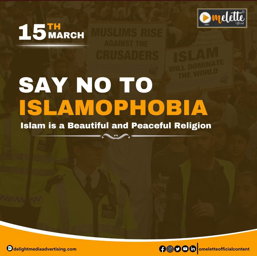 UN makes March 15 International Day to Combat Islamophobia

#SayNoToIslamophobia 
#AntiIslamophobiaDay