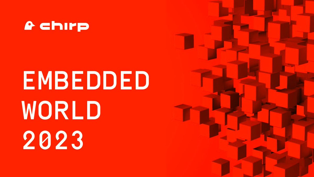 @ChirpIoT is exploring the world of embedded tech at @embedded_world. We're here and ready to meet fellow tech enthusiasts and industry leaders. 
#ew23 #embeddedworld #networking #IoT