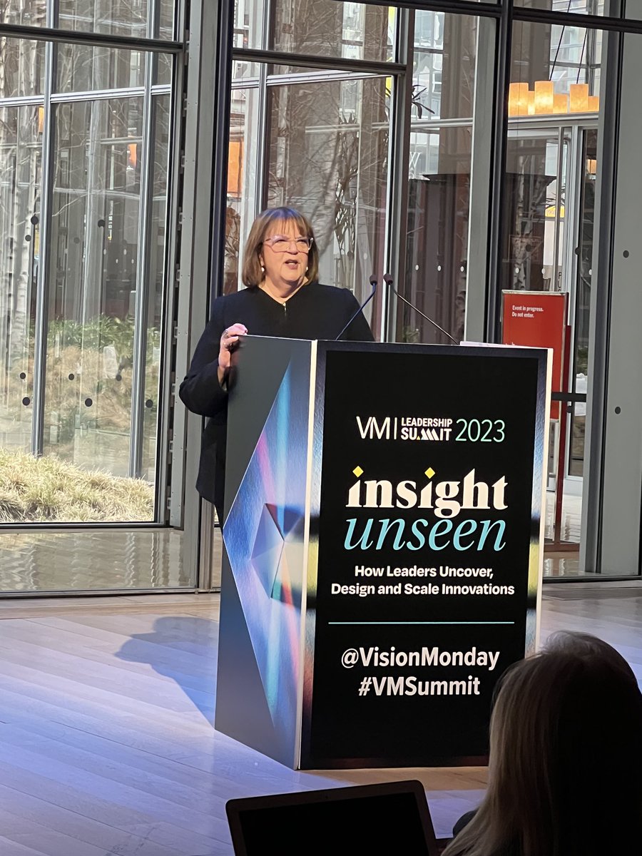 OpticalBuddy's tweet photo. Marge Axelrad for @VisionMonday at the #VMSummit in NYC today . @VisionExpo is upcoming and this is a great leadership conference addressing current topics that challenge traditional thinking in #eyecare https://t.co/ys1NCKqcJv