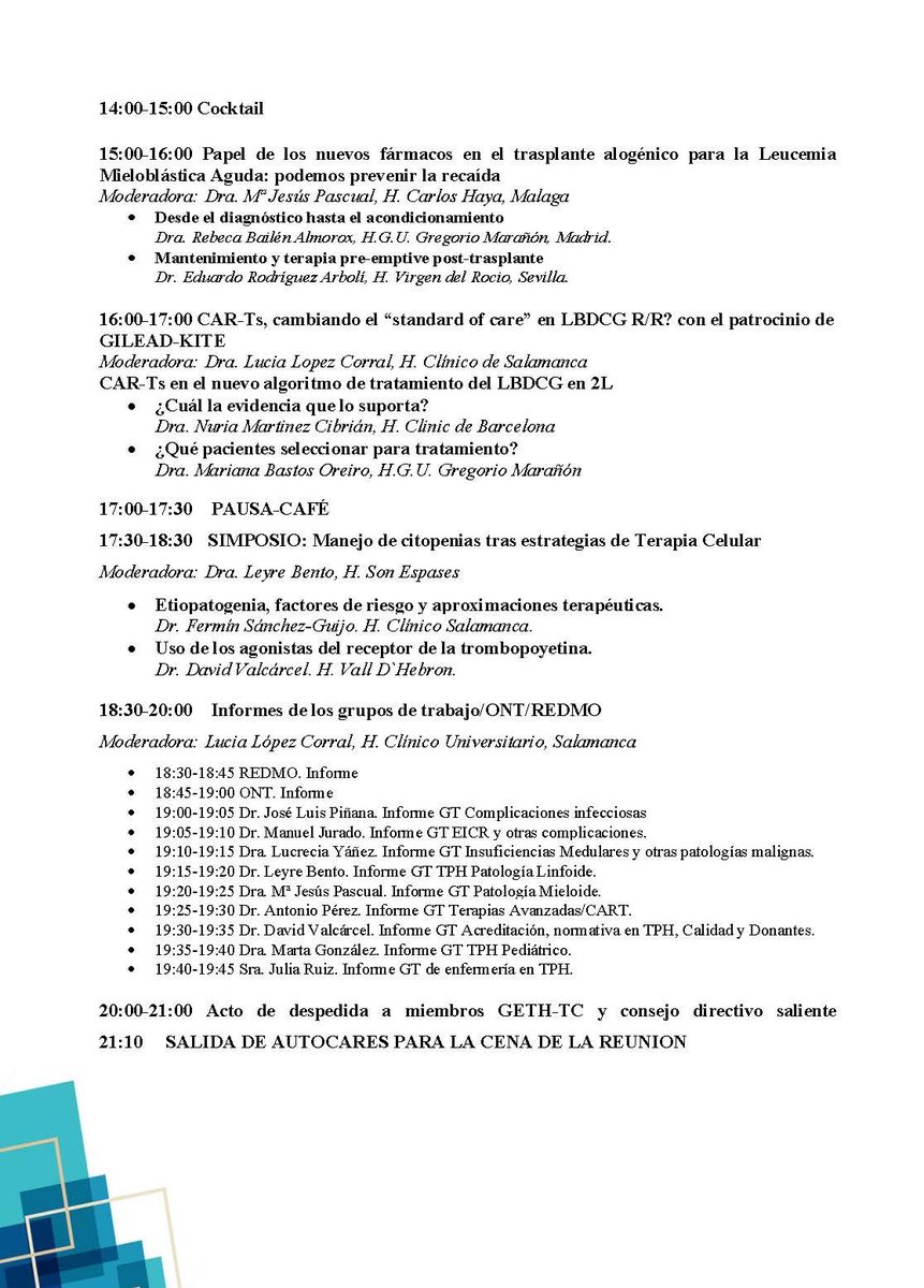 ⏰A las 17:30 horas comenzamos con la reunión anual del #GETHTC2023, Bienvenidos a Málaga a los asistentes presenciales y a todos los demás todavía podéis asistir virtualmente. events.geth.es ¡Os esperamos! @GETH_info @sehh @SEHHJoven