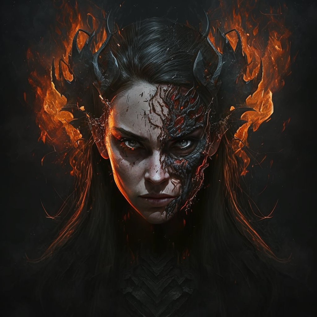 mothicAI's tweet image. "one look from her she's straight from hell she'll take you with her"

From 'Absinthe' by @dearmothica