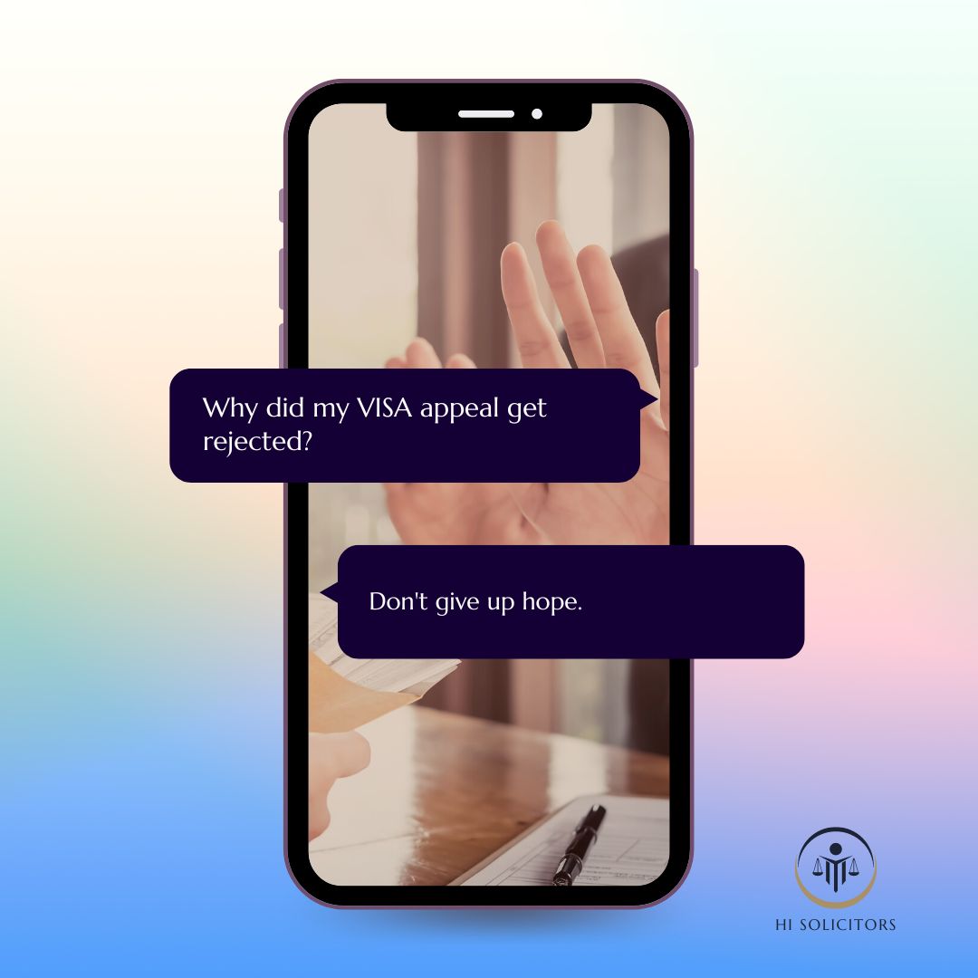 HiSolicitors's tweet image. If your UK visa application has been refused, don't give up hope. An immigration solicitor can help you understand your options for appealing the decision and represent you in court if necessary. 

Here at Hi Solicitors, we're here for you every step of the way.