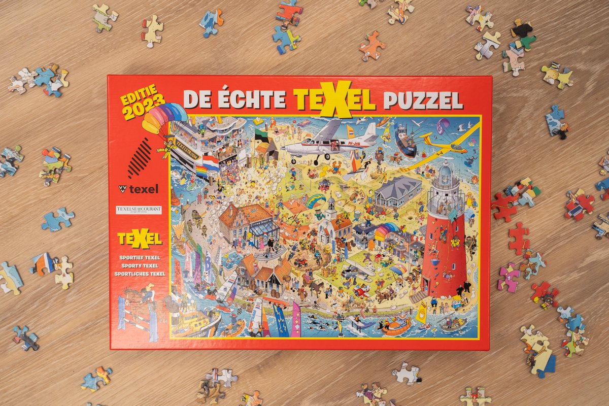 #Puzzelfanaten opgelet! 🧩De #Texel #Puzzel, editie 2023 is vanaf vandaag exclusief te koop bij ons in de #winkel. De winkel aan Emmalaan 66 is geopend van maandag t/m vrijdag van 10:00 tot 17:00 uur.