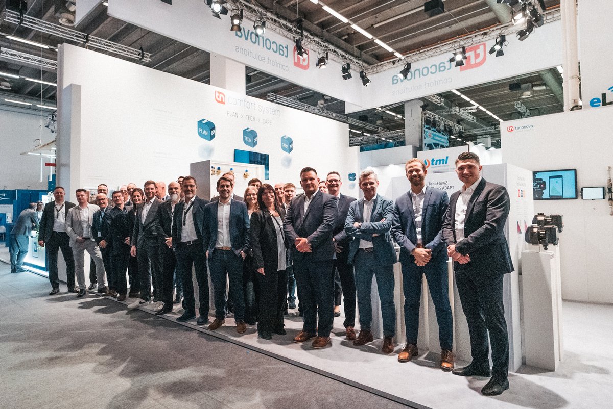 TacoComfort's tweet photo. #ISH 2023 - We are pleased to welcome a great audience at the Taconova booth.
You will find us in Hall 9.0, Stand C44.
#TacoComfortSolutions #taconova #systemtechnik #ish23 #ish https://t.co/R5ieDIumIz
