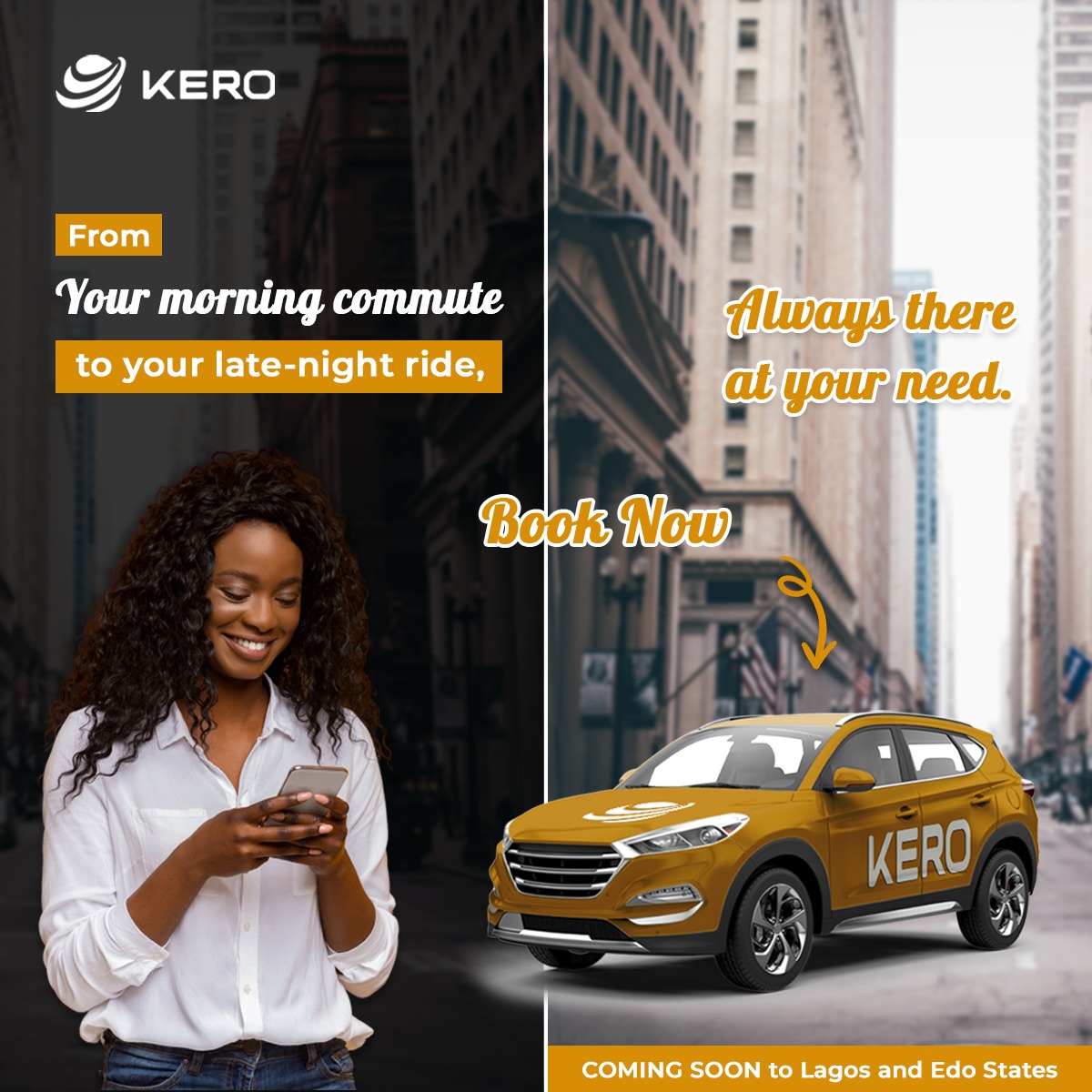 From your morning commute to your late-night ride, Kero is always there when you need us. Reliable, affordable, and ready to serve 🚕 ! Coming soon to Lagos and Edo States Nigeria. #nigeria #nigerianbusiness #taxiservices #lagosbusiness #lagos #edo #taxi #taxidriver #African