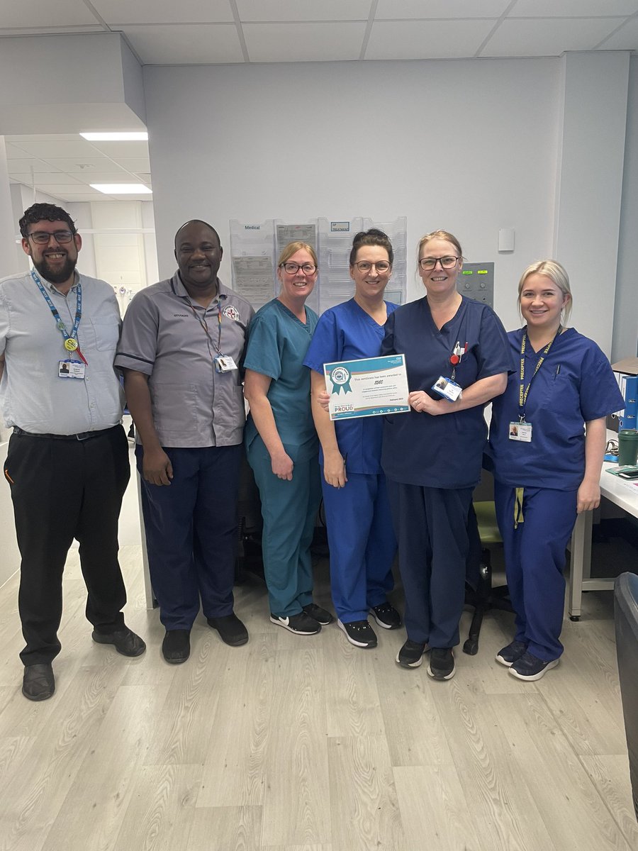 Well done to the SDEC team for receiving the first of Februarys patient safety award! 2 more to come, watch this space 🥰 <a href="/WHHNHS/">WHH 🏥</a> <a href="/WHHQualAcademy/">WHHQualityAcademy</a>