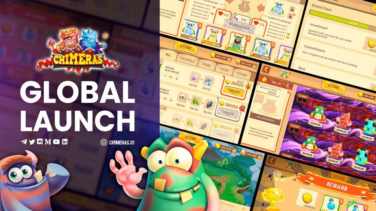 ChimerasGame's tweet image. 👋Holy Chimera!

It’s the Global Launch time! 🤩🎊🥳

The game is out now on Android and will come to iOS soon. 
Check out our new post for more information and get into the game! 

More info: chimeras-crypto.medium.com/web-3-chimeras…

Download: chimeras.io/download.html 

#NFT #ChimerasGame #bnb