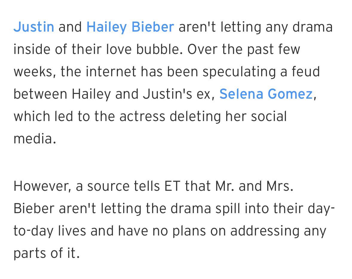 jarianaoutdid's tweet photo. Justin and Hailey Bieber finally has spoken out about the drama https://t.co/BjLELxLuMD