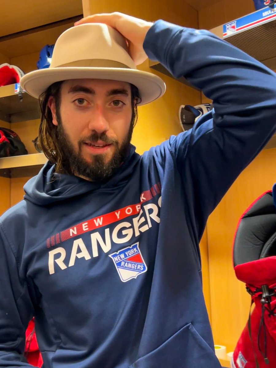 NYRangers's tweet photo. And on the 15th day of Mika March we give you… 🎩 https://t.co/yrHOql6nsr