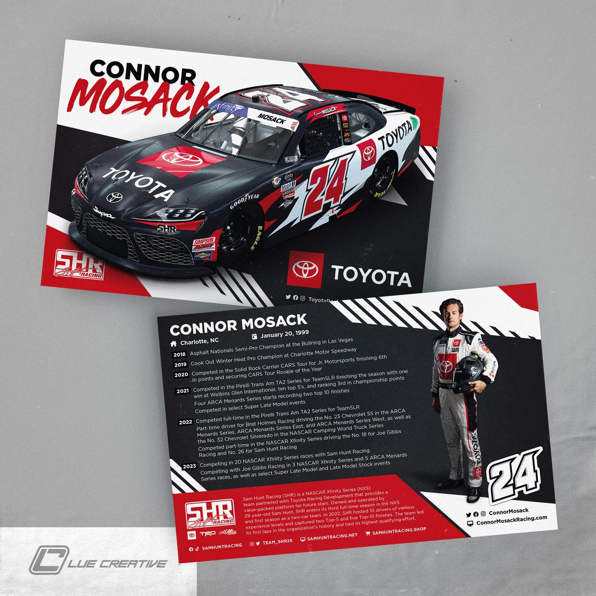 SamHuntRacing's tweet photo. .@connormosack’s hero cards are HOT off the press 🔥
Want one? Send us a SASE with your request enclosed!
#TeamToyota | #LetsGoPlacee | #SHR24 https://t.co/XfOgOuFjmb
