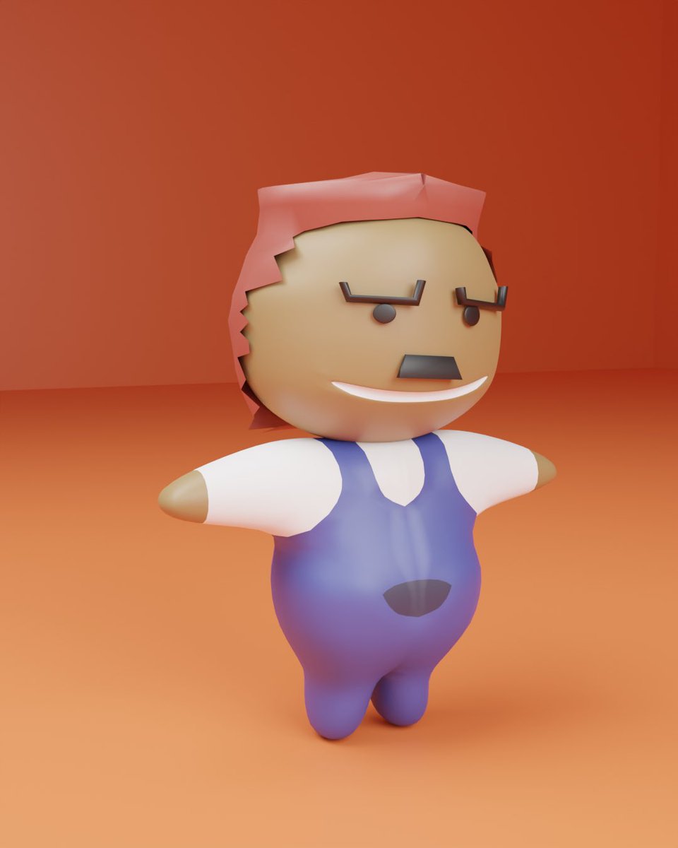 watanebe4's tweet photo. ゲームに出すキャラ作成2

#blender #わたなべ #わたねべ #WATANEBEGAMES #ゲーム制作 #3DCG https://t.co/MleuMMxS7d