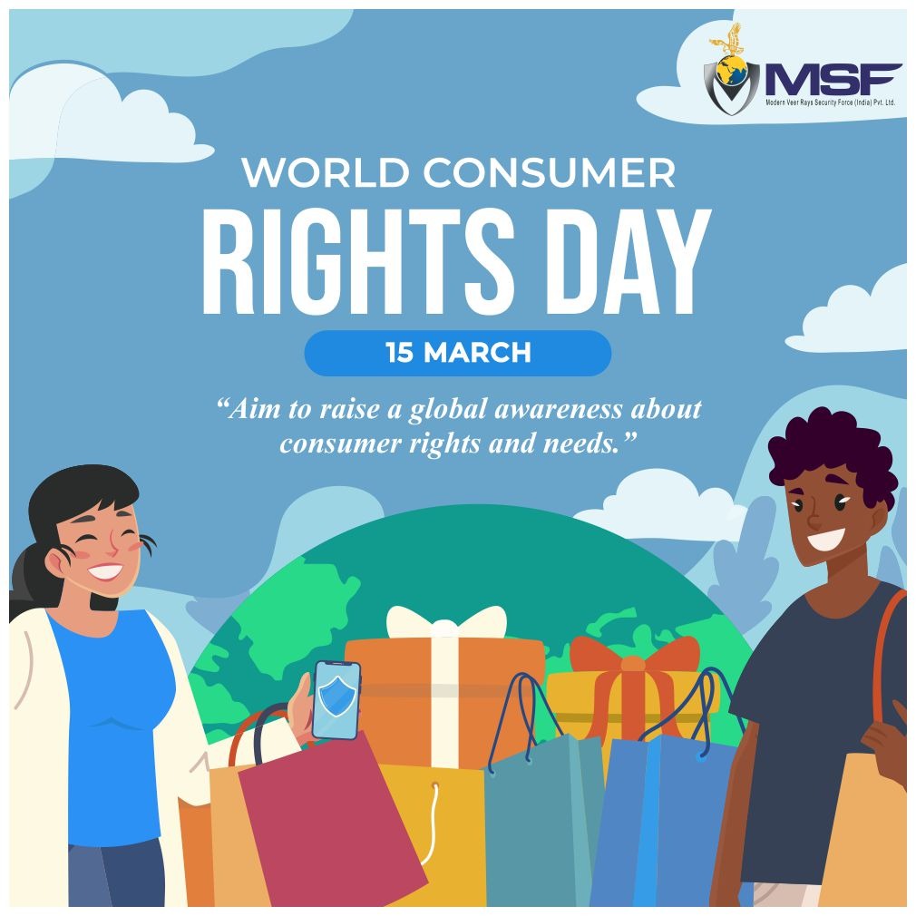 msfcorporate's tweet photo. The consumer movement marks 15th March with World Consumer Rights Day every year, as a means of raising global awareness about consumer rights and needs.
#ConsumerMovement
#WorldConsumerRightsDay
#ModernVeerRaysSecurityForce https://t.co/6CunGk2hLw