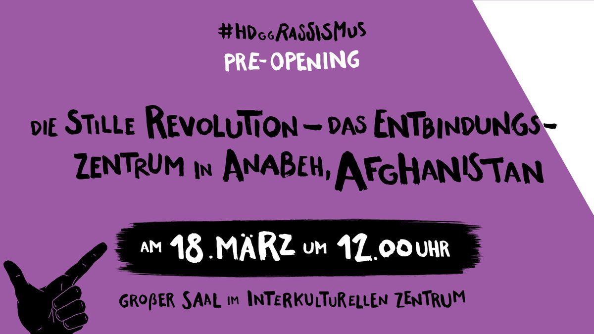 Gemeinsam mit der italienischen Kulturinitiative Volare schauen wir am Samstag für das Pre-Opening der #IWgR23 auf die stille Revolution im Entbindungszentrum in Anabeh in #Afghanistan - wie kann dort internationale Hilfe vor Ort gelingen? Seid dabei - Eintritt frei 👇