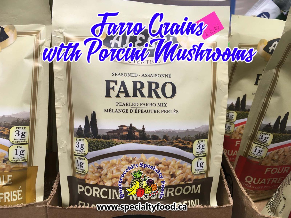 Quattrocchi's Specialty Foods on Twitter "Farro Grains with Porcini