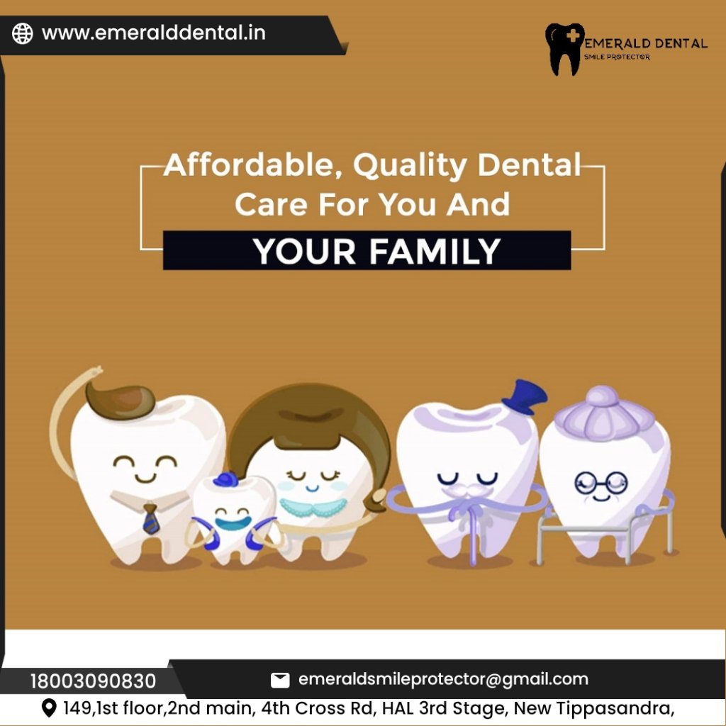 Affordable, Quality Dental Care For You And Your Family
bit.ly/3SAWLix
emeralddental.in
#Emeralddental #smileprotector #wecareforyou #familydentalcare