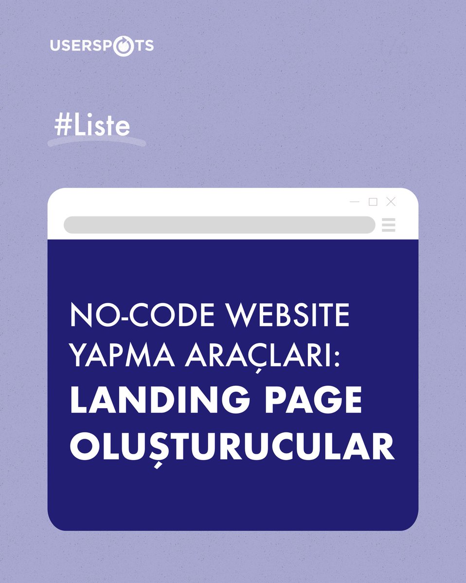 Userspots's tweet photo. Ürününüzü veya hizmetinizi öne çıkarmak için izleyebileceğiniz en iyi yöntemlerden biri etkili "landing page" oluşturmaktır.💻
No-Code ile oluşturduğunuz web sitenizde "landing page" oluşturmak için 👇
🔗 Yazı Linki: https://t.co/3kVBsUnMwE
#userspots #nocode #landingpage https://t.co/ruMoa4bafm