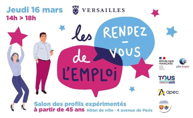 Les_Yvelines's tweet photo. #Emploi 💡"Les Rendez-Vous de l'Emploi" se déroulent demain à @Versailles. Au programme de ce salon ? Vous pourrez valoriser votre expérience bénéficier de réponses concrètes ! https://t.co/3IyZehZe76