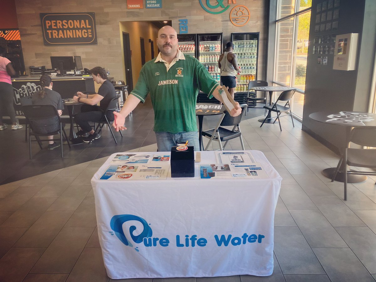 0PureLifeWater0's tweet photo. We’re at Crunch Fitness in West Cobb.  Come win a water filter to rehydrate after celebrating St. Patty’s Day! @AtlantaHomeShow @DrJoeEsposito  @TappyTurtle  @BBBAtlanta https://t.co/fJTcFxJtYy
