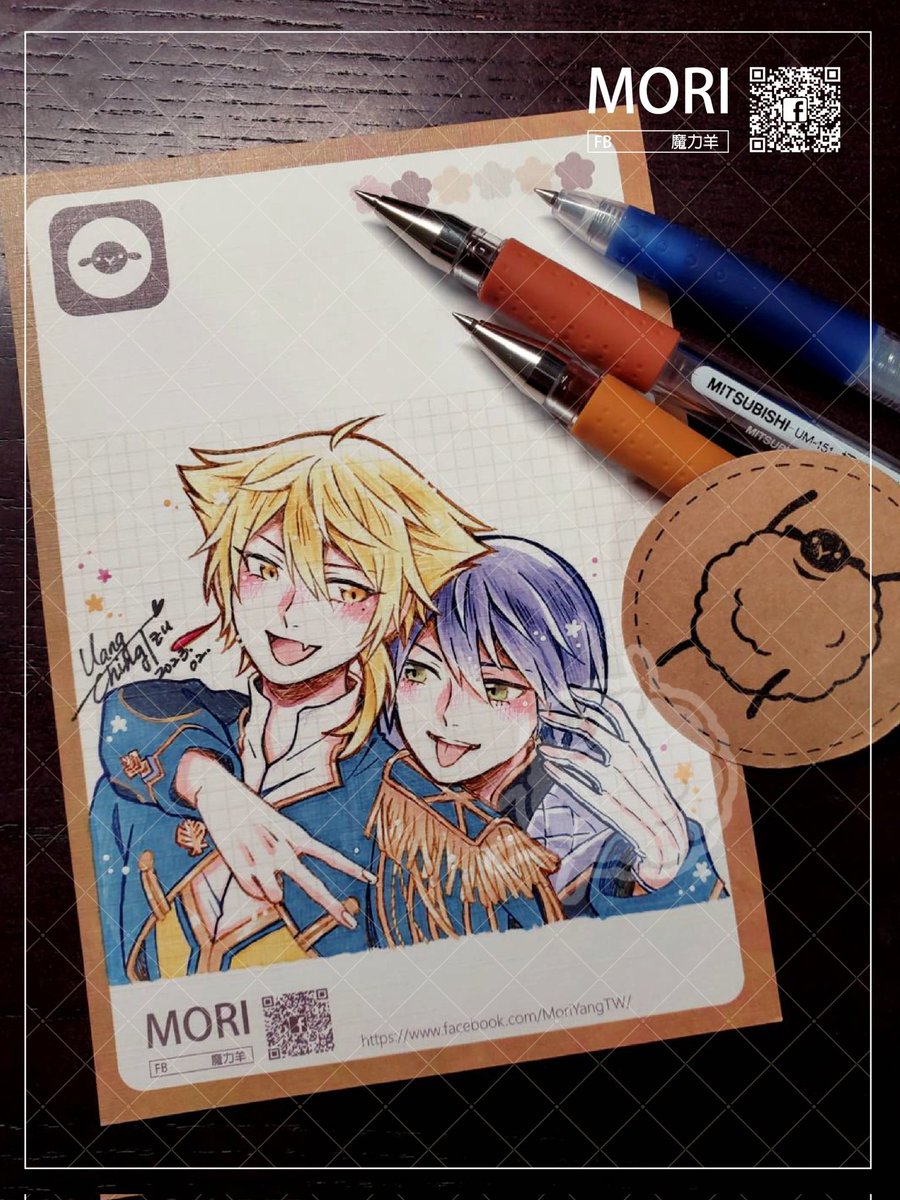 【Commission】

謝謝奈緒的委託！
咎人貼貼好可愛♡

本來要讓刀也比中指（欸
後來想想還是收斂一點比ya就好XDD

🌱委託開放中，有需求請私訊詳談~

#Commission
#Copic
#Togabito
#咎人
#剣持刀也
#伏見ガク
#彩虹社

魔力羊
facebook.com/MoriYangTW