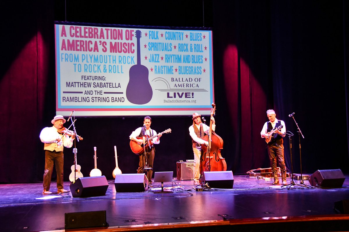 BalladofAmerica's tweet photo. @SabatellaMusic @RamblingStrings performed "A Celebration of America's Music: From Plymouth Rock to Rock &amp; Roll" at @browardcenter for @browardschools on March 13. The two performances were part of @SEASBroward. @America250 https://t.co/neOZdSWKCa