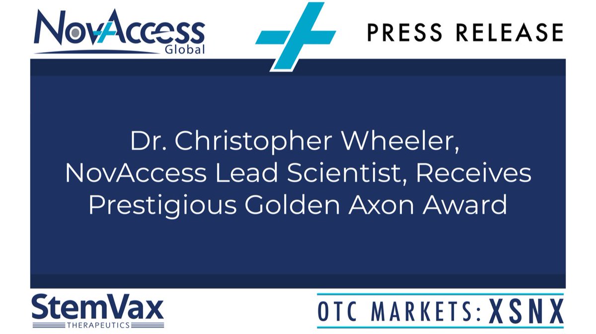 novaccessglobal.com/wp-content/upl…
#XSNX #cancerresearch #cancer #glioblastoma #braincancer #immunotherapy #scientist #awards #prestigious #goldenaxonaward