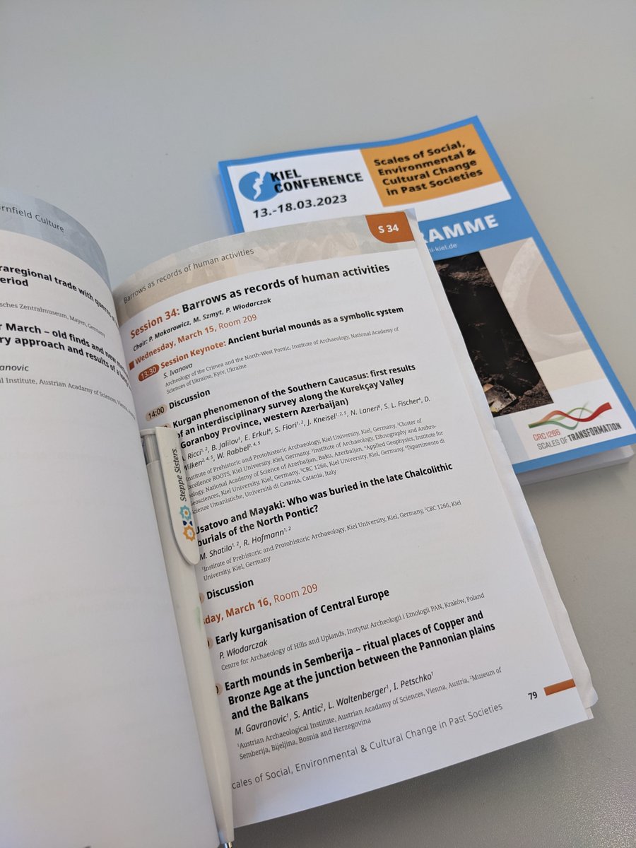 SteppeSistersNt's tweet image. First half of this session at #KielScales23 - three talks by women on kurgans &amp;amp; other forms of burials!