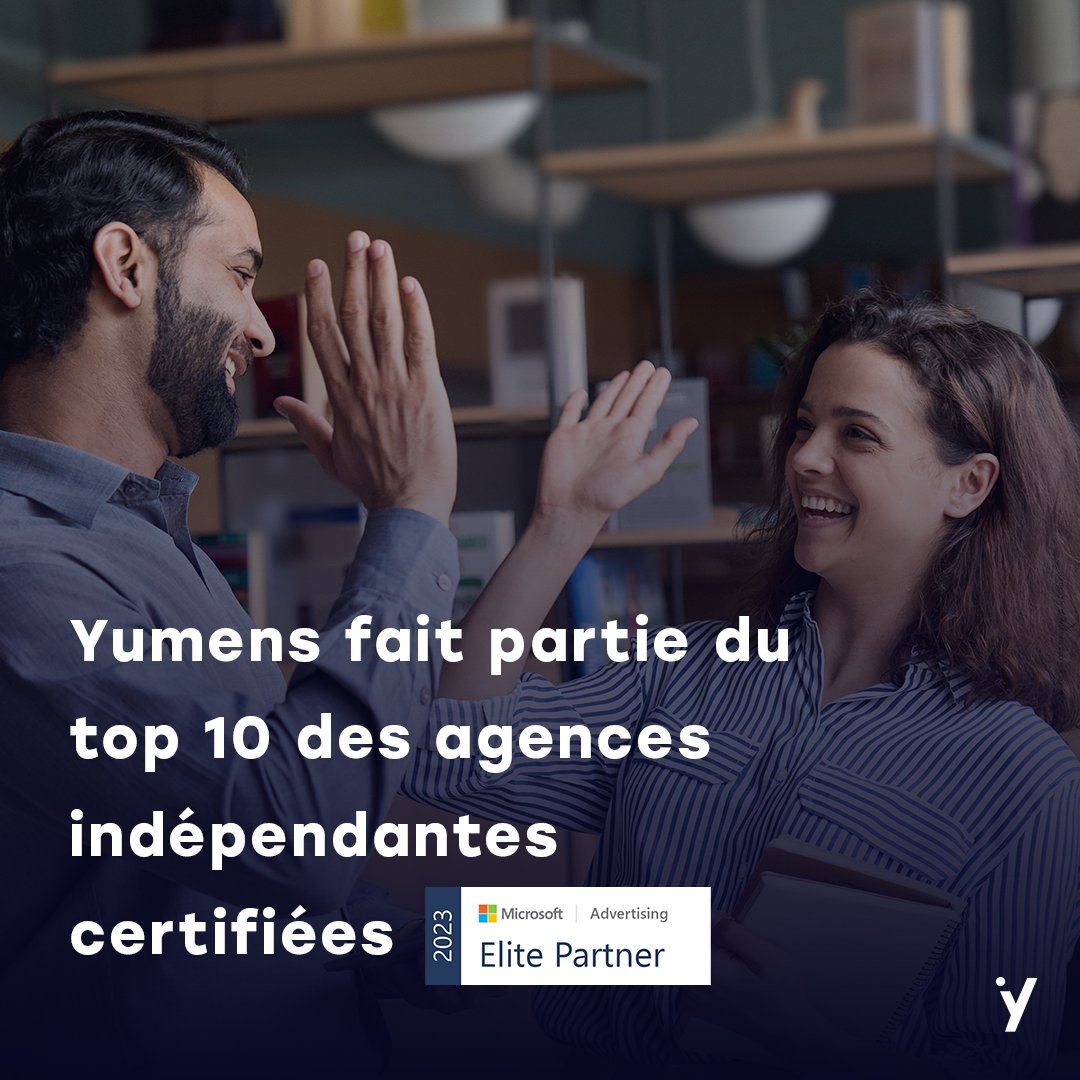 🎉 Bonne nouvelle ! L’agence Yumens vient d’obtenir à nouveau la plus haute certification Microsoft pour l'année 2023 : Le statut "Elite Partner"

Contactez-nous dès maintenant et bénéficiez des conseils avisés de nos experts en webmarketing : hubs.la/Q01FgX4Q0