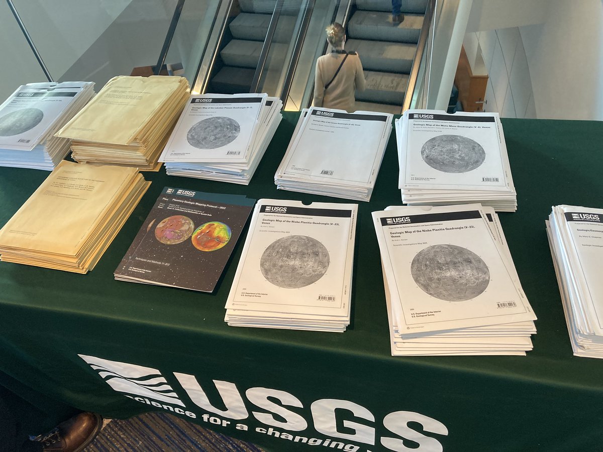 PeterBJames's tweet image. FYI, the free USGS maps today are Venus quadrangles. #LPSC2023