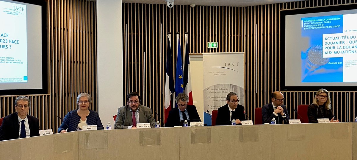 Très bonne conférence de spécialistes du droit douanier hier sur "Actualités du droit douanier : quelle place pour la douane en 2023 face aux mutations en cours ?"
Assistez à sa rediffusion les 22 et 23 mars 2023 ! Inscriptions sur tickets-iacf.fr