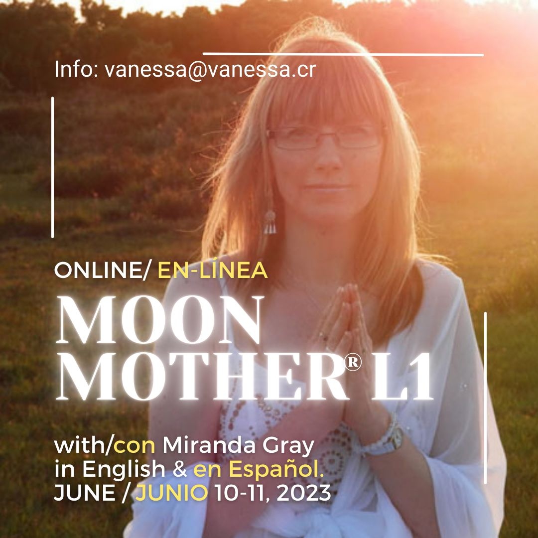 wombblessing's tweet photo. A rare opportunity to take Moon Mother LEVEL 1 training with Miranda!
Join us for the online ‘Moon Mother®️ Level 1’ Training workshop on June 10-11.
In ENGLISH with SPANISH translation.
For information and booking please email vanessa@vanessa.cr
#moonmothers #MM1 #mirandagray https://t.co/586dbP1okS