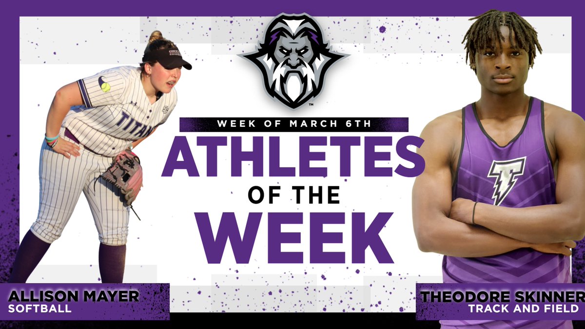 Congrats! Allie has been a tremendous leader so far, has welcomed young players with open arms, and a part of creating the softball culture. Theo has qualified for regionals in high jump and 4 x 1 Relay . Theo is currently ranked #3 in the state for high jump! #Titanup