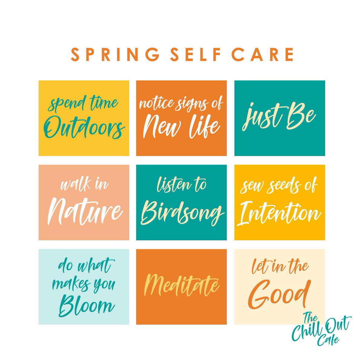 Chill_OutCafe's tweet image. The Spring season is arriving and there is so much to notice and get curious about. Why not incorporate a little Mindfulness self care into your day.  🧡

#spring #springselfcare #mentalhealth #mentalhealthawareness #mindfulnessforstress #mindfulness #mindfulliving #wellbeing