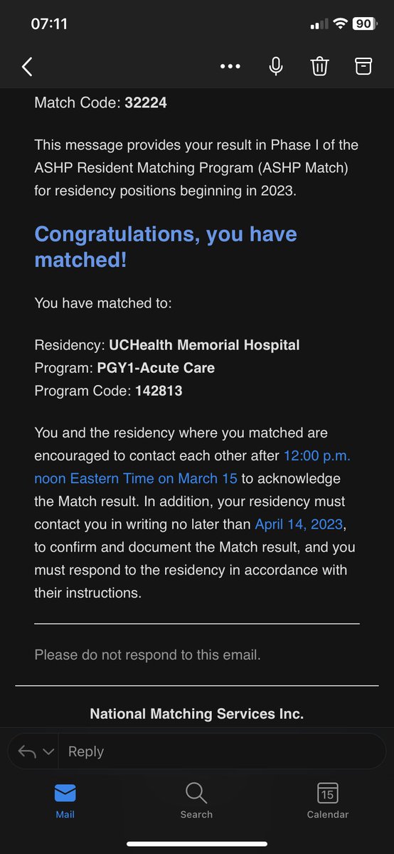 sydkrusen's tweet photo. Matched😊 #matach2023 #RxMatchDay https://t.co/NwmwK0A1FP