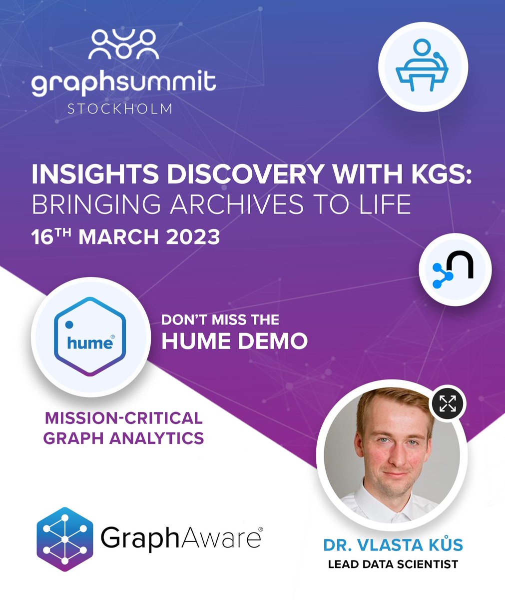 Tomorrow at GraphSummit Stockholm 📢 Dr. Vlasta Kus will be speaking at @neo4j's GraphSummit about state-of-the-art technologies and complex pipelines that we have employed to turn an archive of a major US foundation into a Knowledge Graph. 📜 Info: hubs.ly/Q01GZszX0