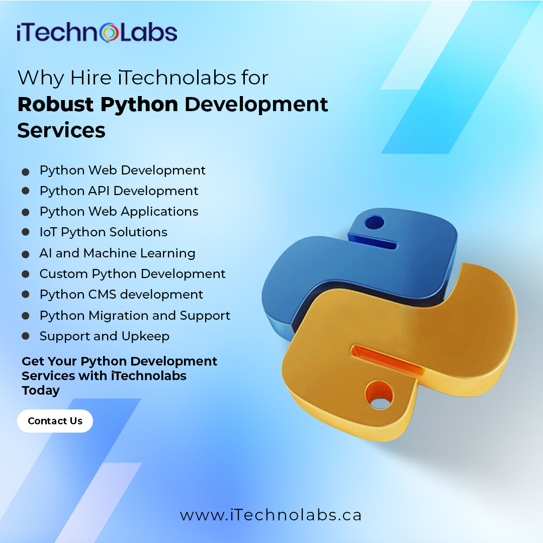 itechnolabsca's tweet image. iTechnolabs offers Several next-gen Python Development Services. Get your next app build with Python
Visit us: itechnolabs.ca/python-develop…
Email: business@itechnolabs.ca
#python #pythondevelopmentservices #pythondevelopmentcompany #softwaredevelopment #softwarecompany #itechnolabs