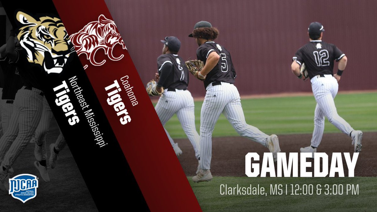 NEMCCBASEBALL's tweet photo. 🆚@CoahomaCC_BSB 
⏰12:00 &amp; 3:00 PM
📍Clarksdale, MS https://t.co/DCmmhBovYo