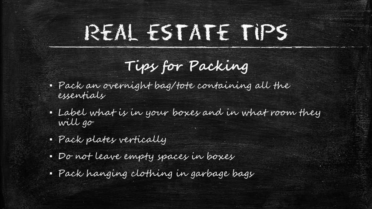 AHA_LLC's tweet photo. #RealEstateTip: Tips for Packing
#WednesdayThought #WednesdayMotivation #RealEstate #RealEstateWisdom #RealEstateTips #ProTip #ProTips #Wisdom https://t.co/OA9KIYWNcw