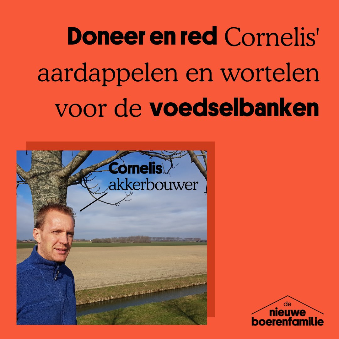 Cornelis Mosselman is akkerbouwer - en Boerenversneller van het eerste uur. Wij volgen en steunen hem al jaren van harte; en nu heeft hij jouw hulp nodig voor een GIGA levering aan de voedselbank!
Doneer hier: gofund.me/4f89efbc